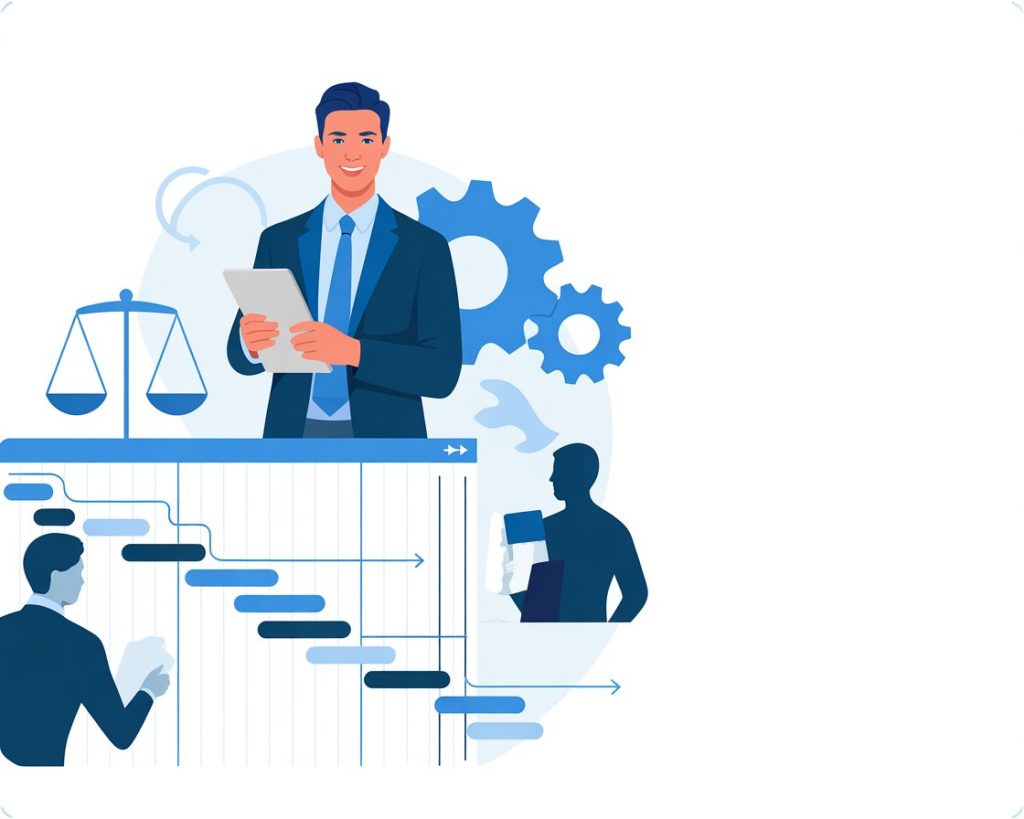 clean-modern-vector-illustration for a product owner course